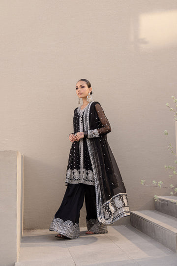 Dhanak FW24DA-2652 Black  Chiffon Pret Vol-ll 2025